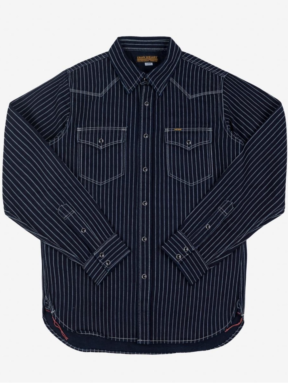 NWT IRON HEART IHSH-62-IND 12OZ WABASH WESTERN SHIRT - INDIGO